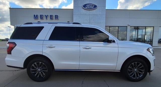 2019 Ford Expedition Limited in White — front three-quarter view