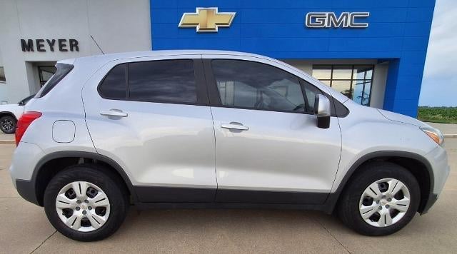 2018 Chevrolet Trax LS in Silver Ice Metallic — front three-quarter view