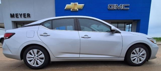2022 Nissan Sentra S in Silver — front three-quarter view