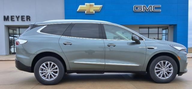 2023 Buick Enclave Essence in Sage Metallic — front three-quarter view