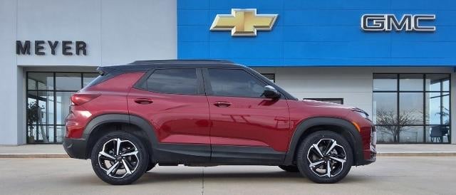 2022 Chevrolet Trailblazer RS in Crimson Metallic — front three-quarter view